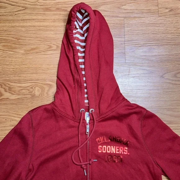 Pink Victoria Secret Oklahoma Sooners Hoodie - Picture 3 of 7